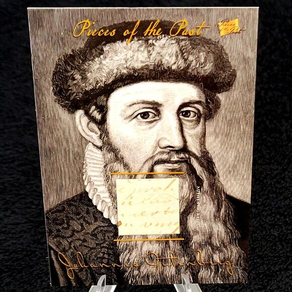 Authentic Johannes Gutenberg Handwriting Relic Piece of History Amazing Inventor - Picture 1 of 4